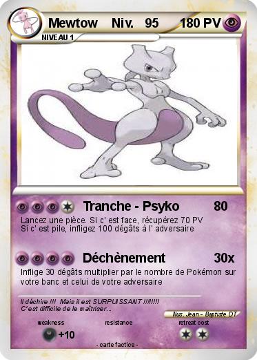 Pokemon Mewtow    Niv.   95