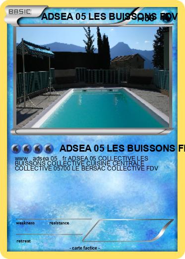 Pokemon ADSEA 05 LES BUISSONS FDV