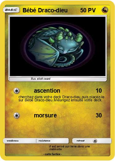 Pokemon Bébé Draco-dieu