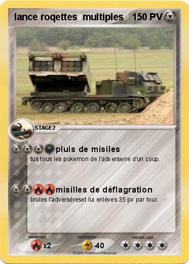 Pokemon lance roqettes  multiples