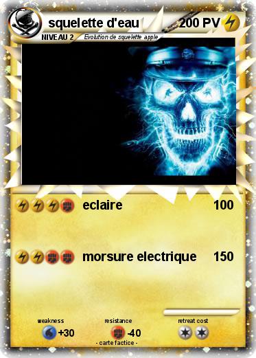 Pokemon squelette d'eau