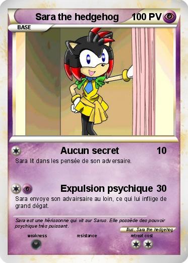 Pokemon Sara the hedgehog