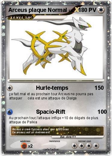 Pokemon Arceus plaque Normal