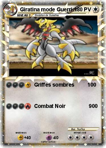 Pokemon Giratina mode Guerrier