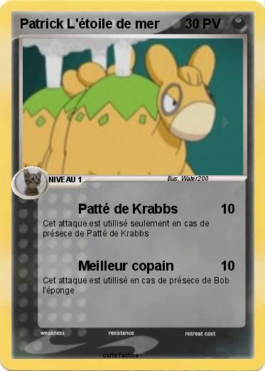 Pokemon Patrick L'étoile de mer