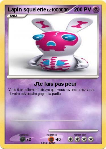 Pokemon Lapin squelette