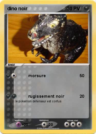 Pokemon dino noir