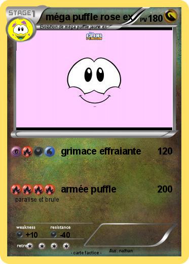 Pokemon méga puffle rose ex