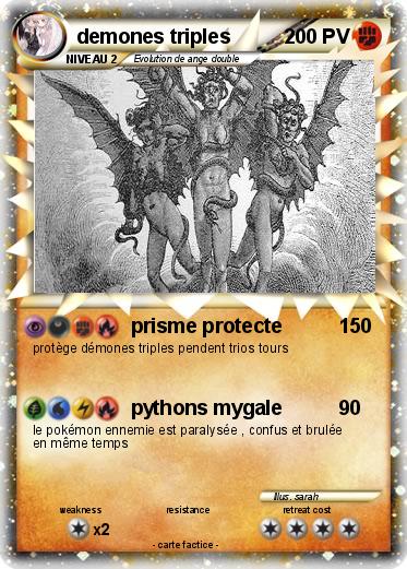 Pokemon demones triples