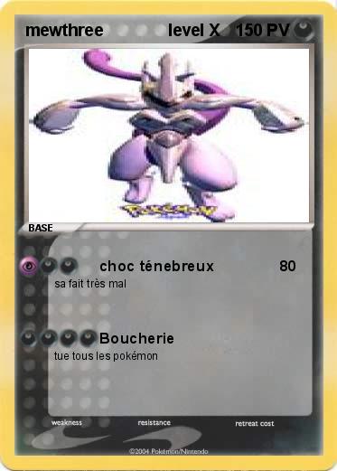 Pokemon mewthree              level X