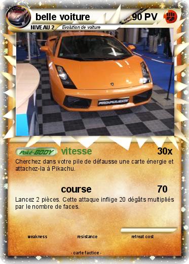 Pokemon belle voiture