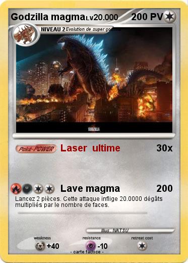 Pokemon Godzilla magma