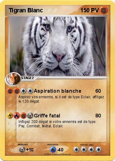 Pokemon Tigran Blanc