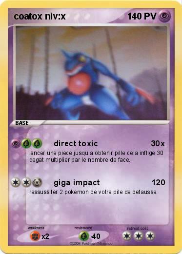 Pokemon coatox niv:x