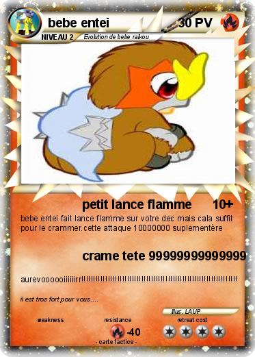 Pokemon bebe entei