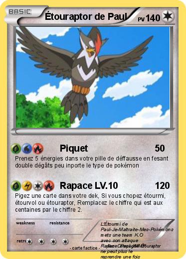 Pokemon Étouraptor de Paul