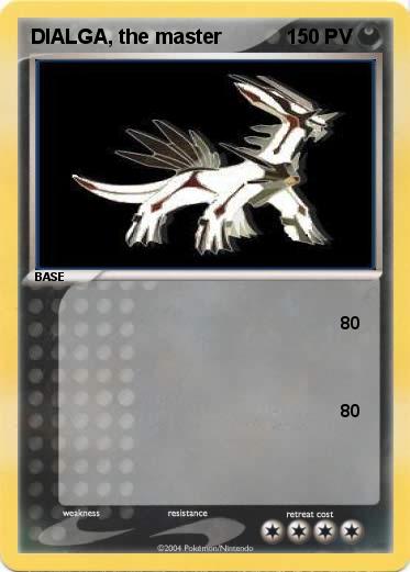 Pokemon DIALGA, the master