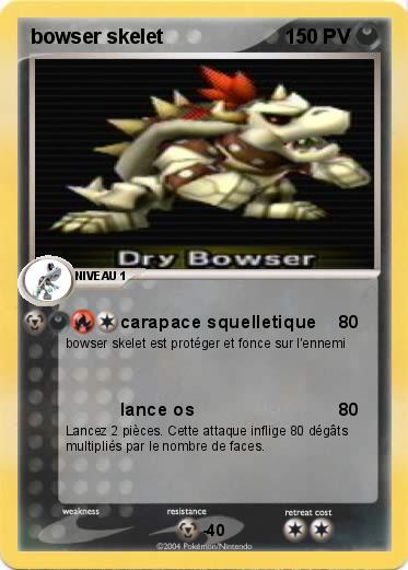 Pokemon bowser skelet
