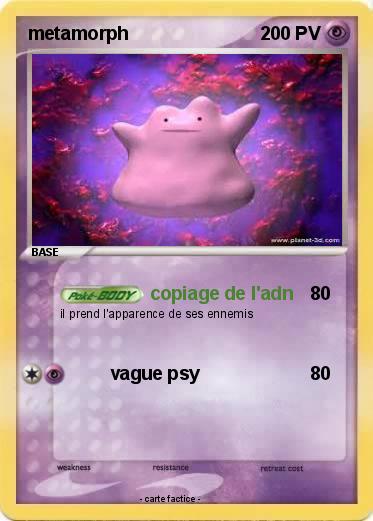 Pokemon metamorph