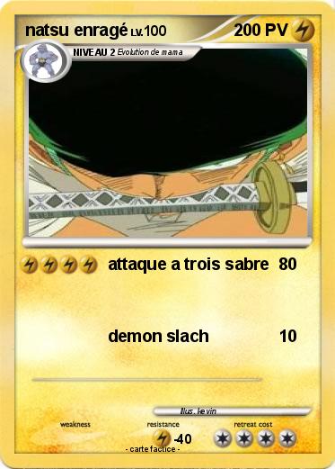 Pokemon natsu enragé