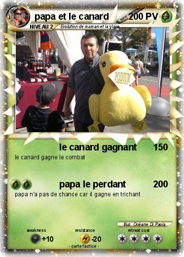 Pokemon papa et le canard