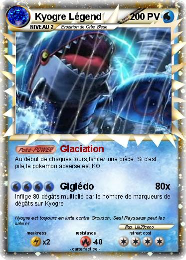 Pokemon Kyogre Légend