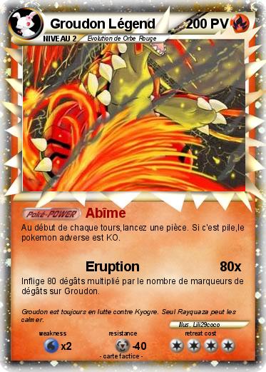 Pokemon Groudon Légend