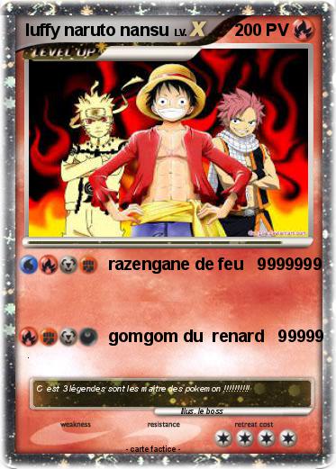 Pokemon luffy naruto nansu