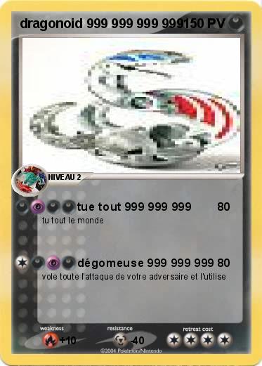 Pokemon dragonoid 999 999 999 999