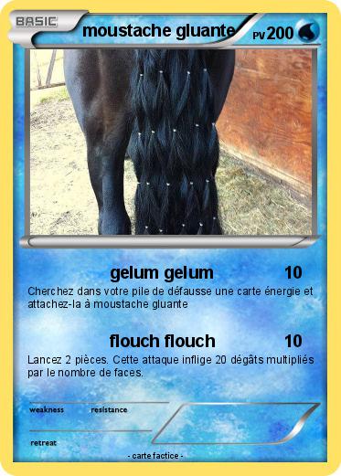 Pokemon moustache gluante