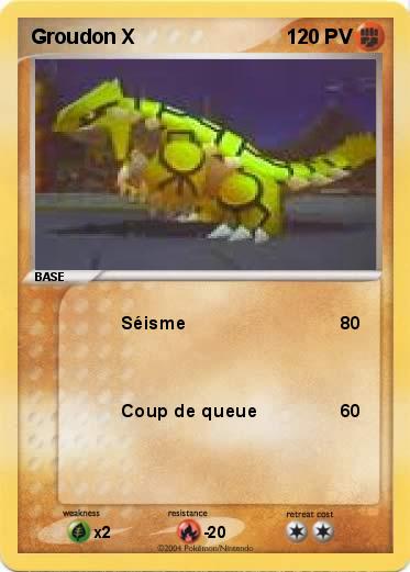 Pokemon Groudon X