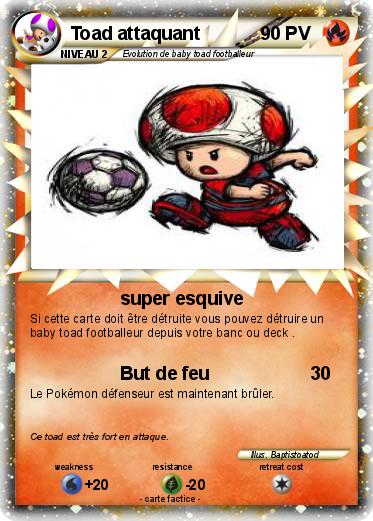 Pokemon Toad attaquant