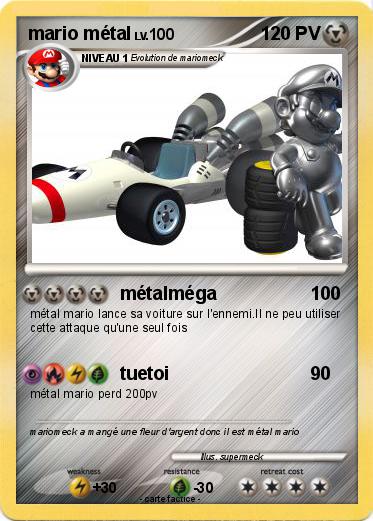 Pokemon mario métal