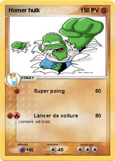Pokemon Homer hulk