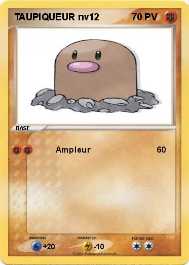 Pokemon TAUPIQUEUR nv12