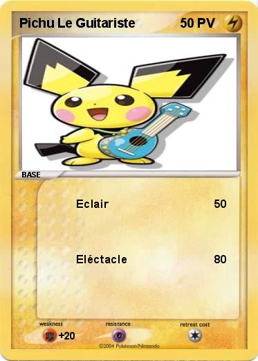 Pokemon Pichu Le Guitariste