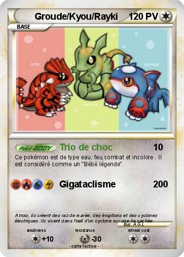 Pokemon Groude/Kyou/Rayki