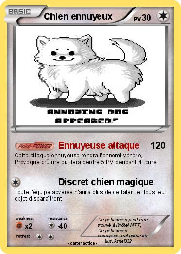 Pokemon Chien ennuyeux
