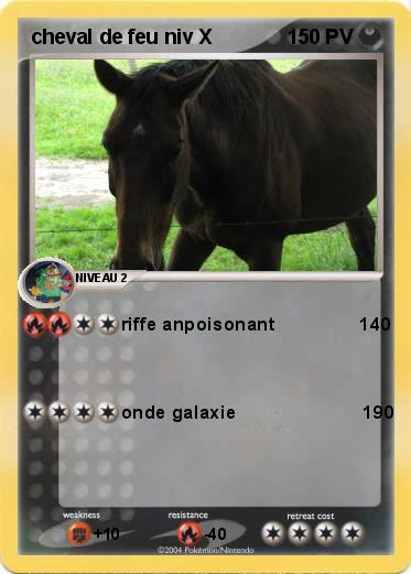 Pokemon cheval de feu niv X