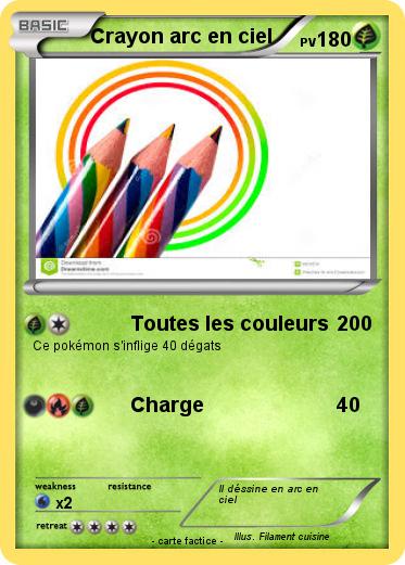 Pokemon Crayon arc en ciel