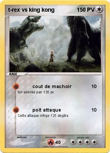 Pokemon t-rex vs king kong