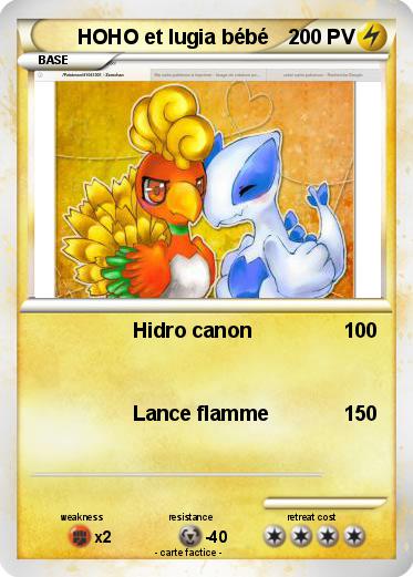 Pokemon HOHO et lugia bébé