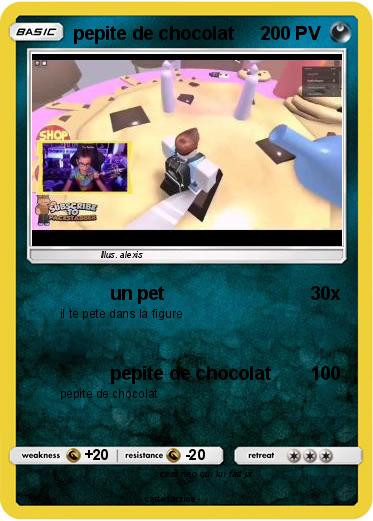 Pokemon pepite de chocolat