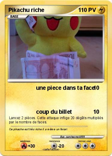 Pokemon Pikachu riche