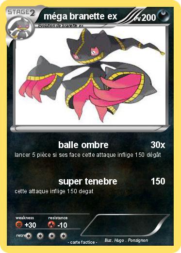 Pokemon méga branette ex