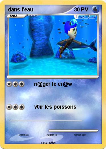 Pokemon dans l'eau