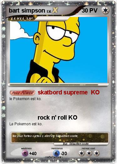 Pokemon bart simpson