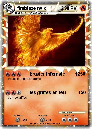 Pokemon fireblaze nv x          12