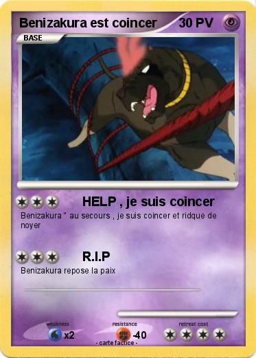 Pokemon Benizakura est coincer