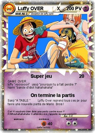 Pokemon Luffy OVER          X
